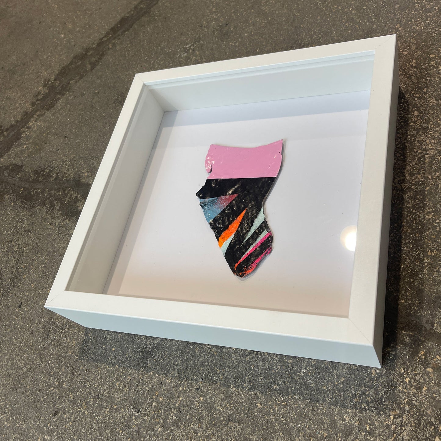 Small Box Framed Paint Flake