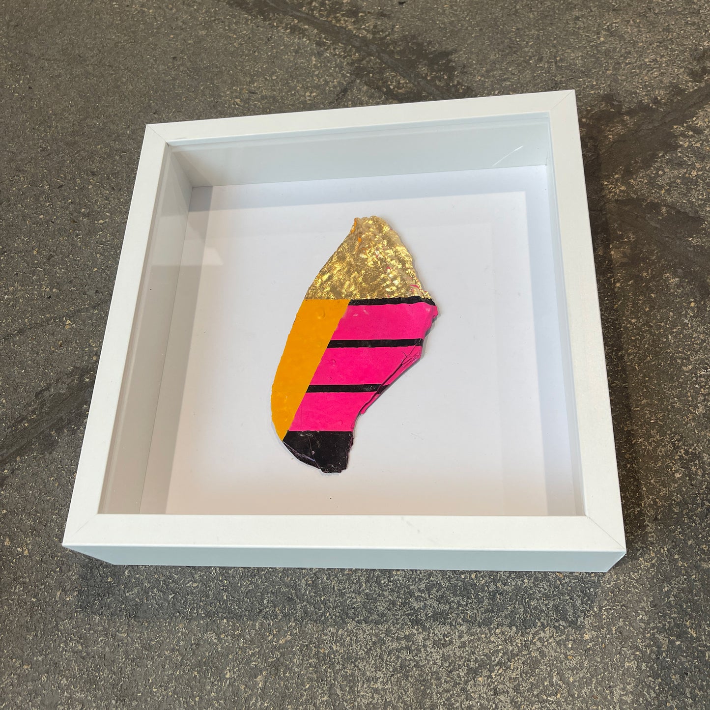 Small Box Framed Paint Flake