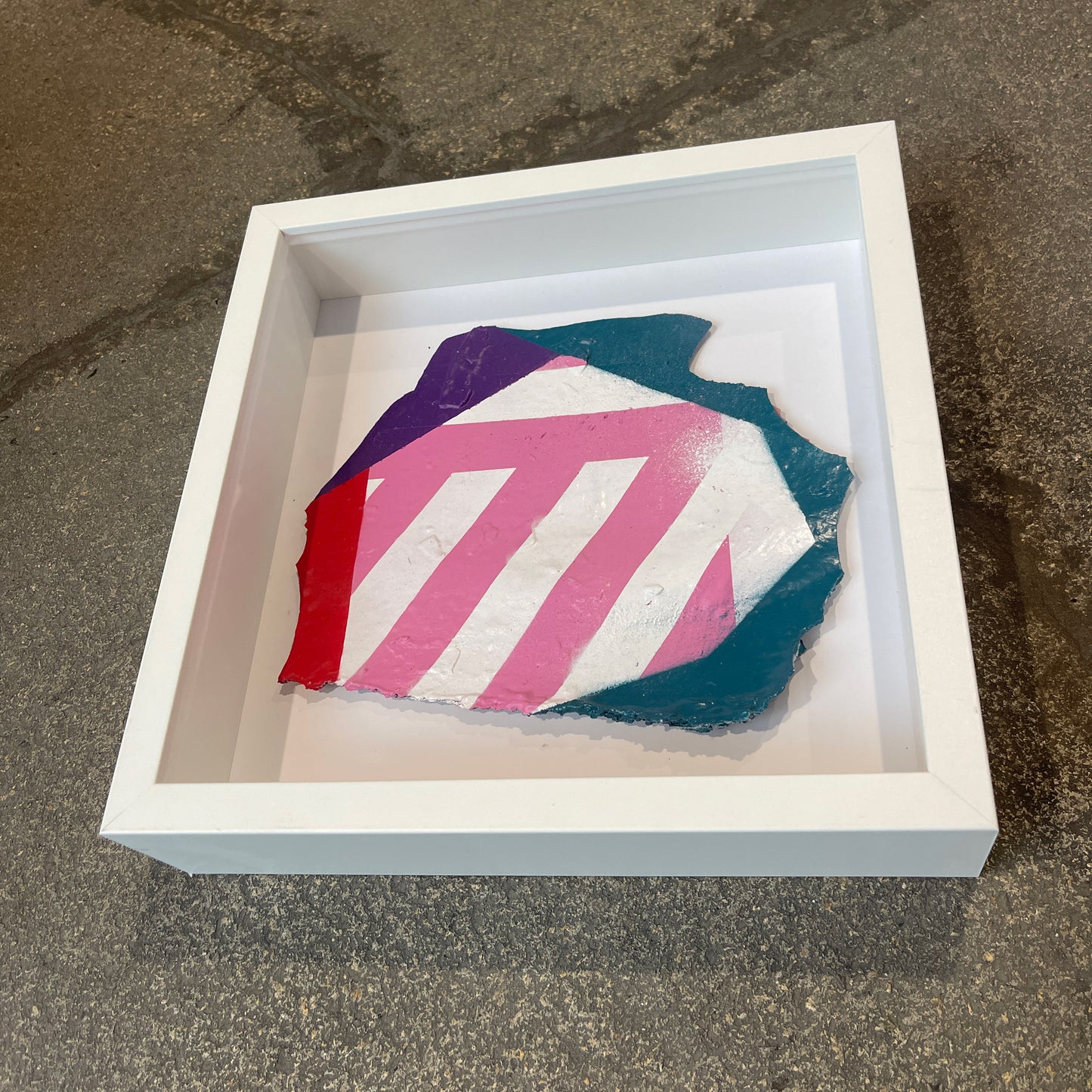Small Box Framed Paint Flake