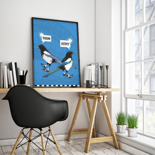 Newcastle United 'Toon Army' Magpies Print