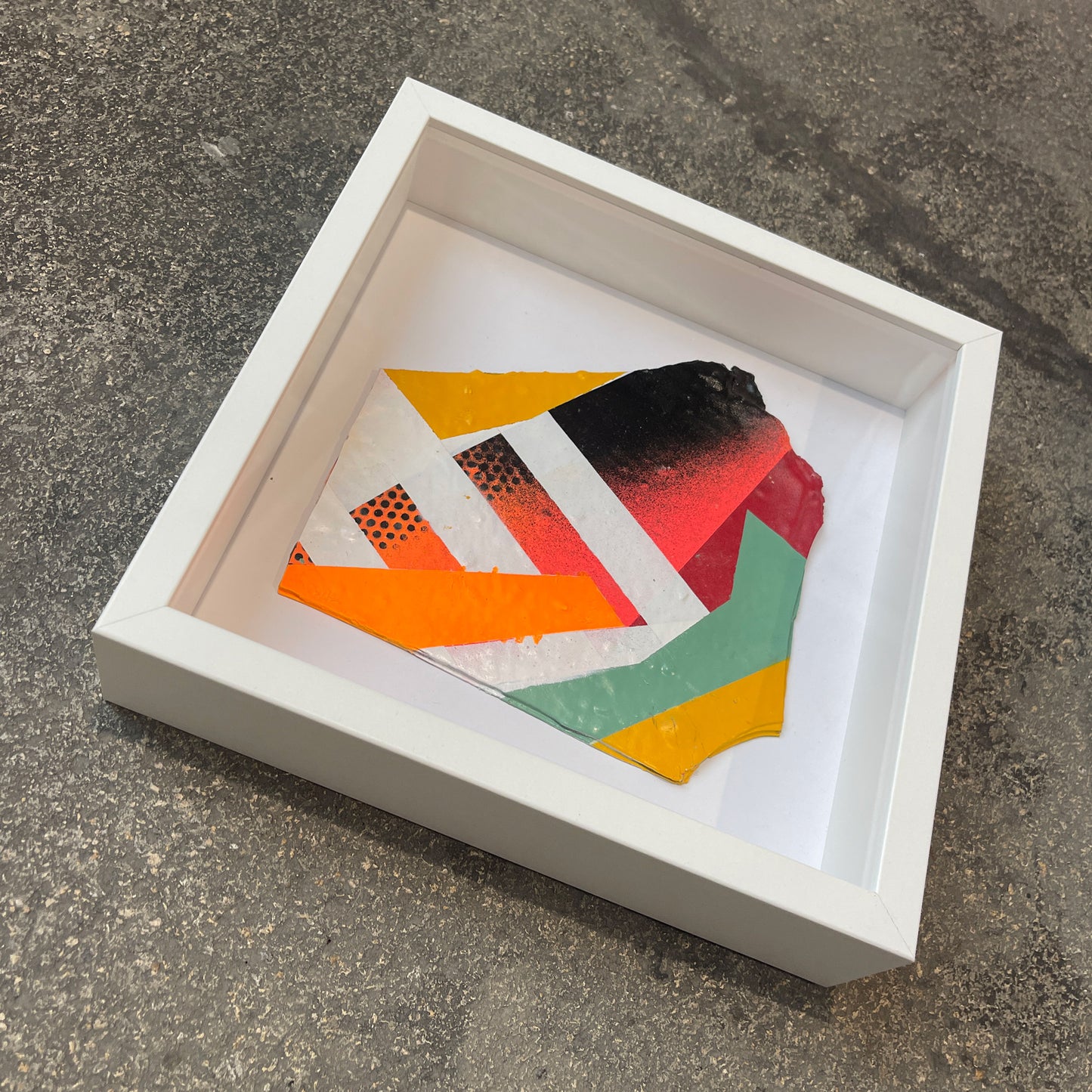 Small Box Framed Paint Flake