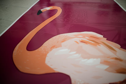 Tropical Flamingo Print, Exotic Bird Print, Exotic Bird illustration, Exotic Bird Poster, Bird Watcher Gift, Stylish Home Gift