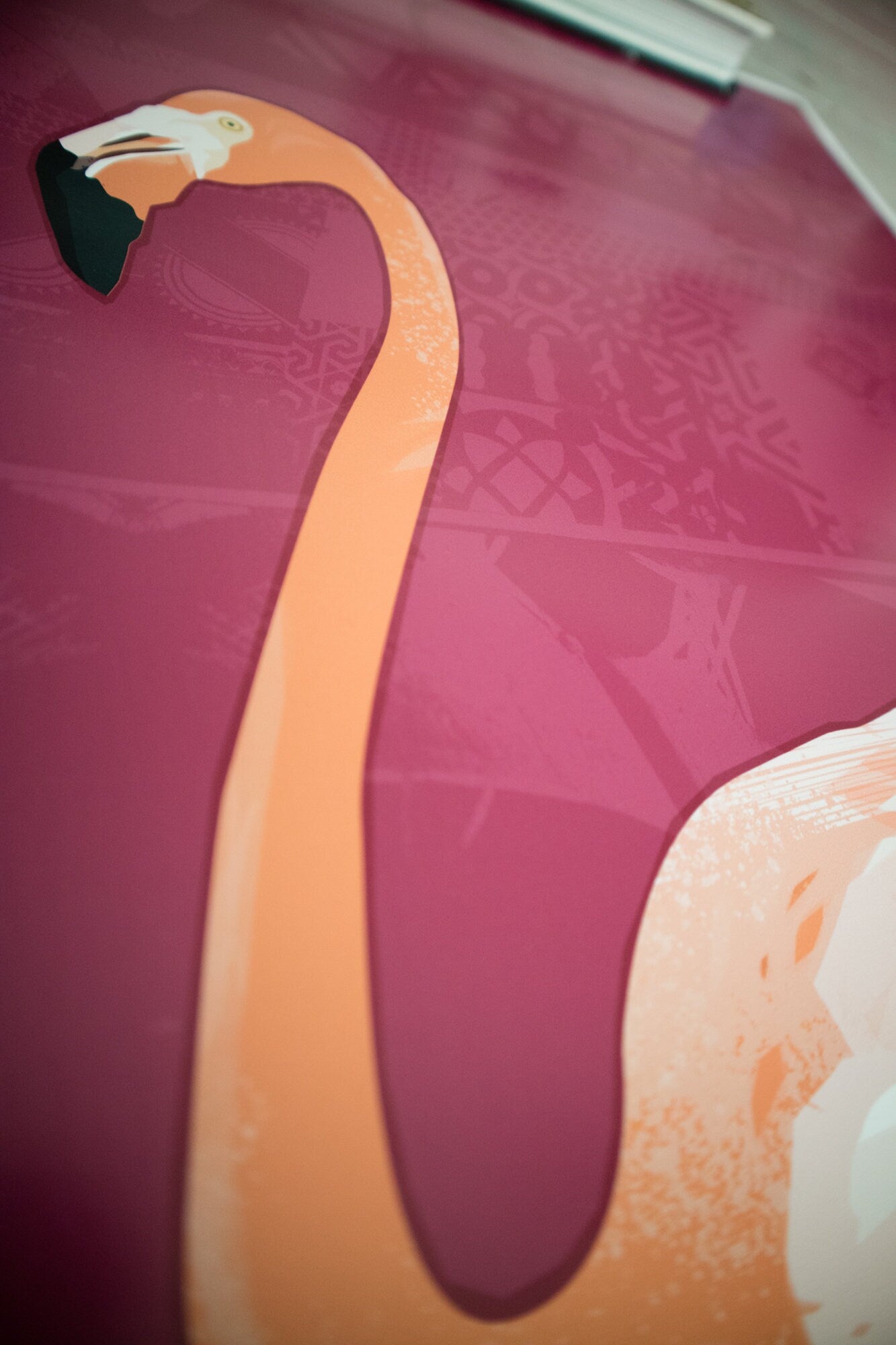 Tropical Flamingo Print, Exotic Bird Print, Exotic Bird illustration, Exotic Bird Poster, Bird Watcher Gift, Stylish Home Gift