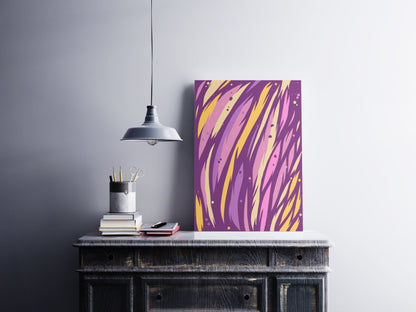 Bobzilla A3 purple and yellow abstract surface pattern