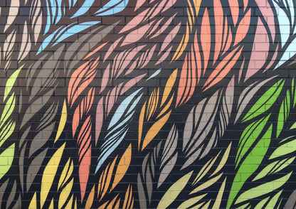 Tealeafs - cool wall art, prints, inspired by nature, brights colours, tea leafs