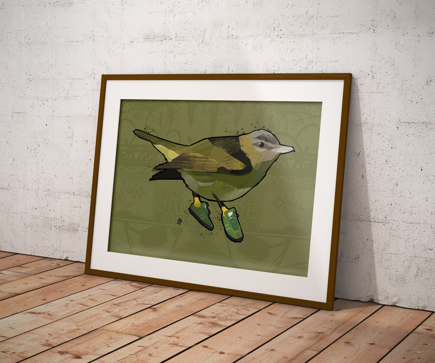 A3 Bells Viero Print, Birds, Bird Print, Bird illustration, Bird Poster, Bird Art, Ornithology, Sneaker Print, Trainers Art ,Spezial, USA