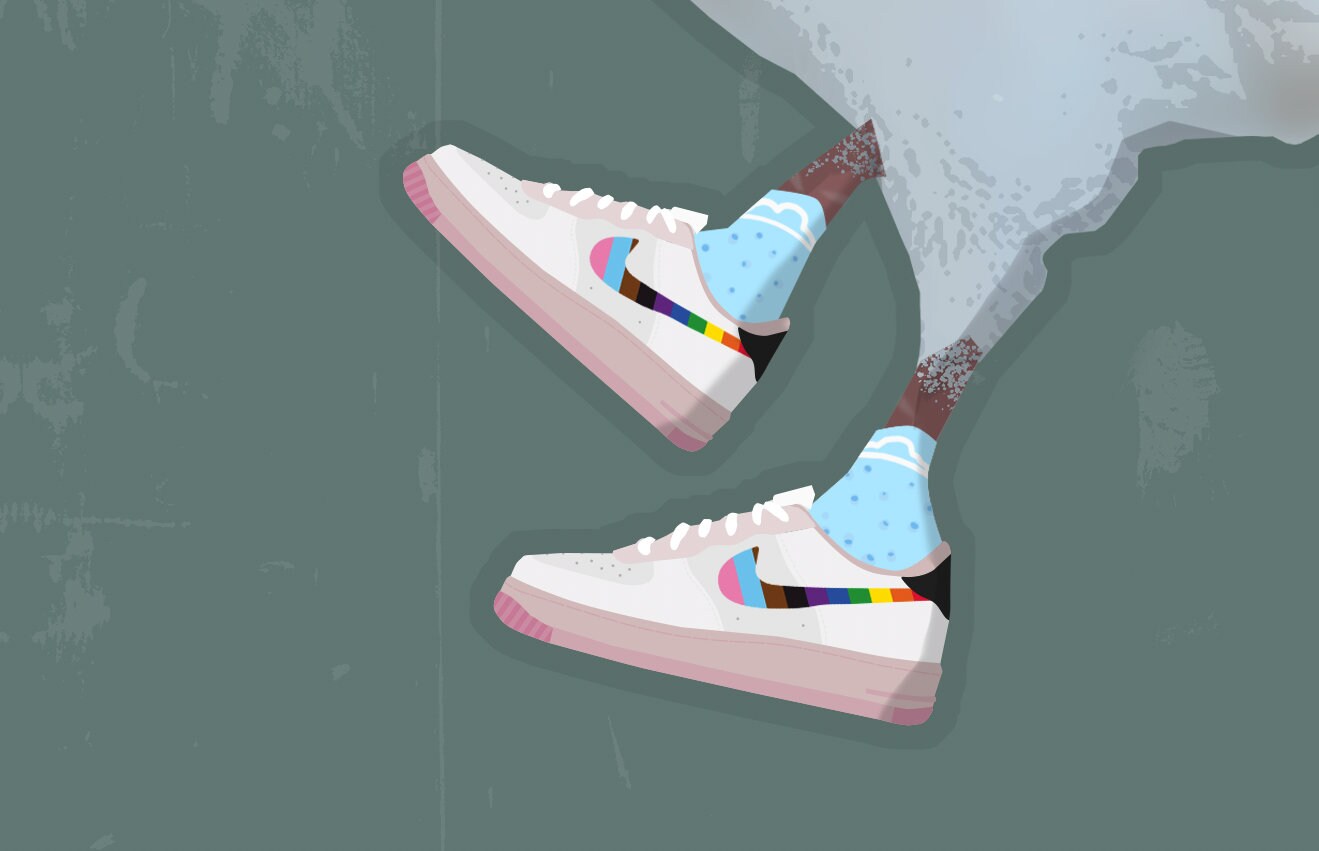 Freedom Doves - A3 illustrated print celebrating everything LGBTQ+