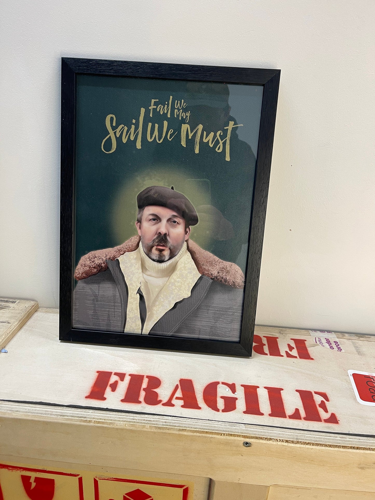 Andrew Weatherall A3 'Fail We May, Sail We Must' print